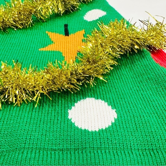 Derek Heart Ugly Sweater Christmas Tree Garland A-Line Knit Mini Skirt - Picture 3 of 8